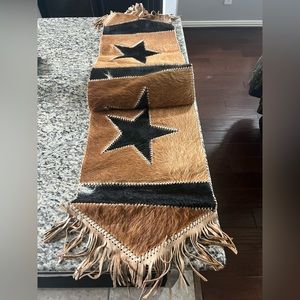 5ft cow hide table runner